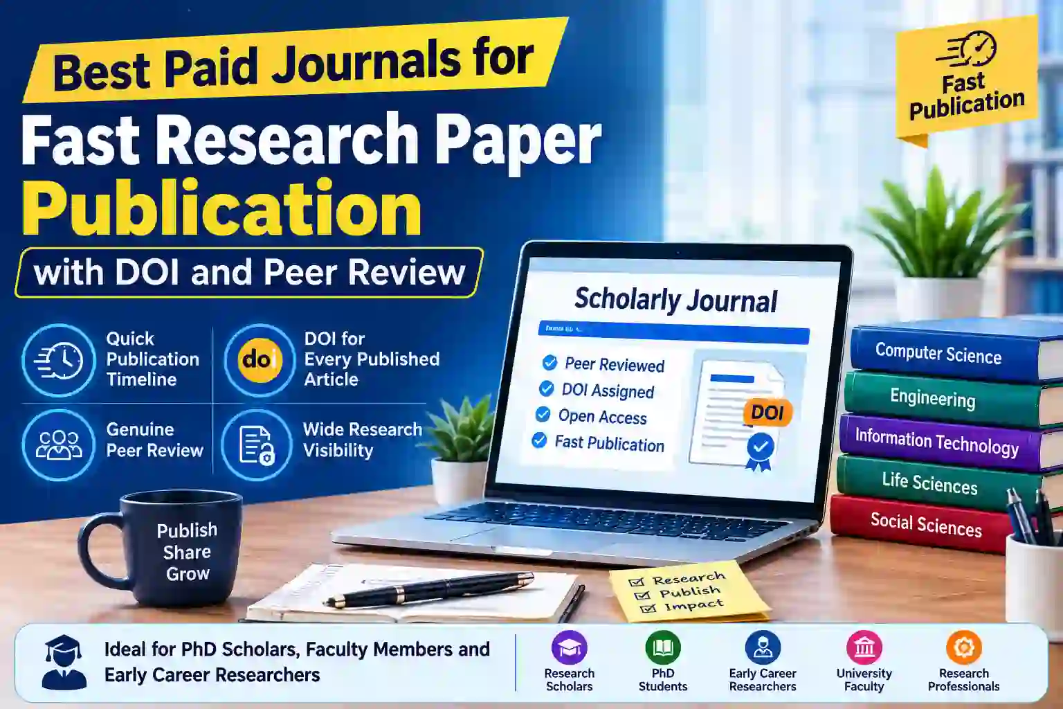 best paid journals for fast research paper publication