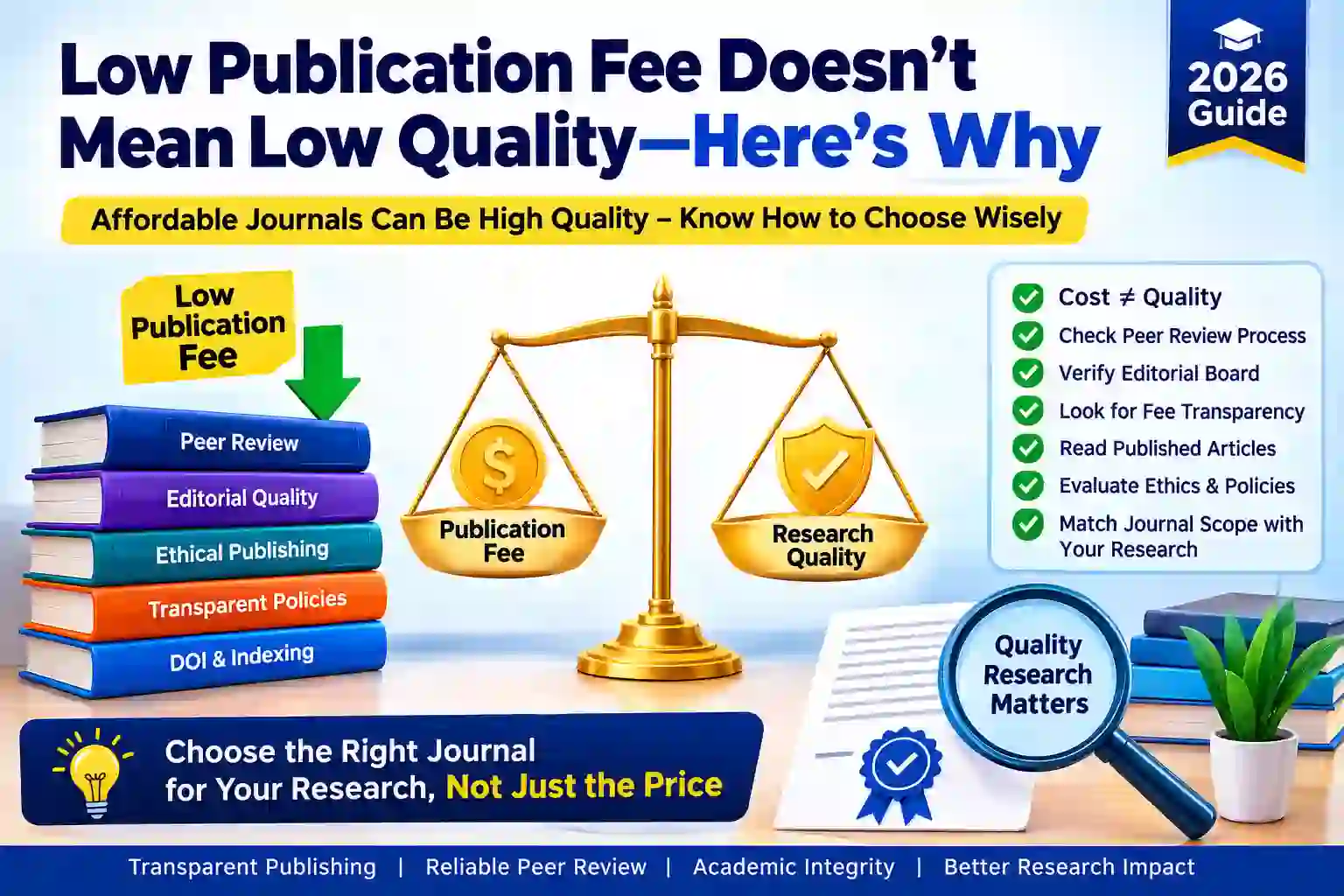 Low Publication Fee Doesn't Mean Low Quality—Here's Why