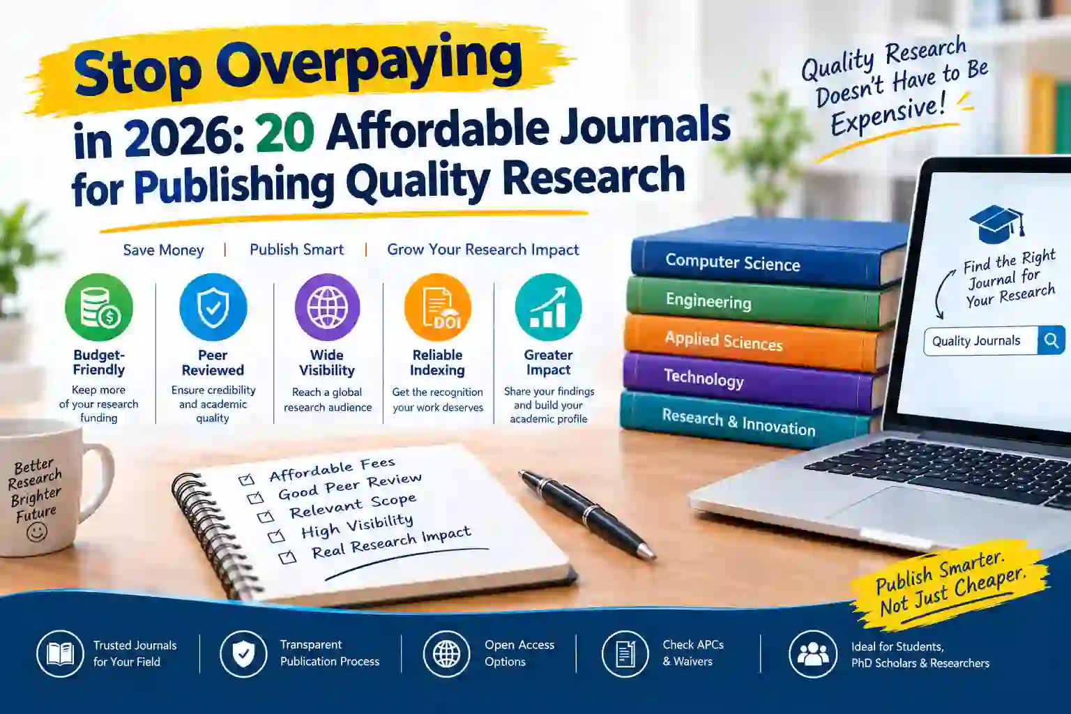 affordable journals to publish research papers