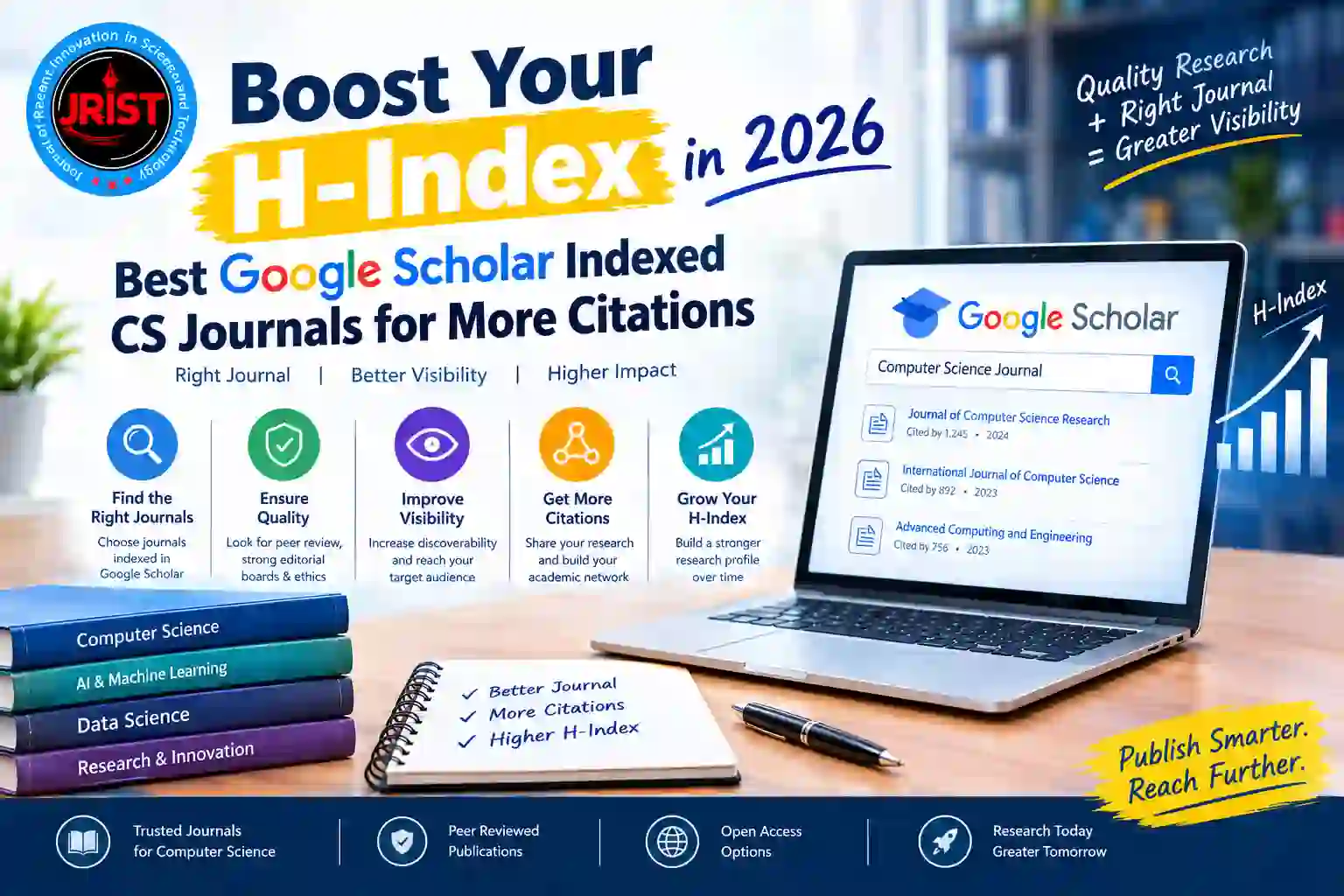 Best Google Scholar Indexed CS Journals for More Citations